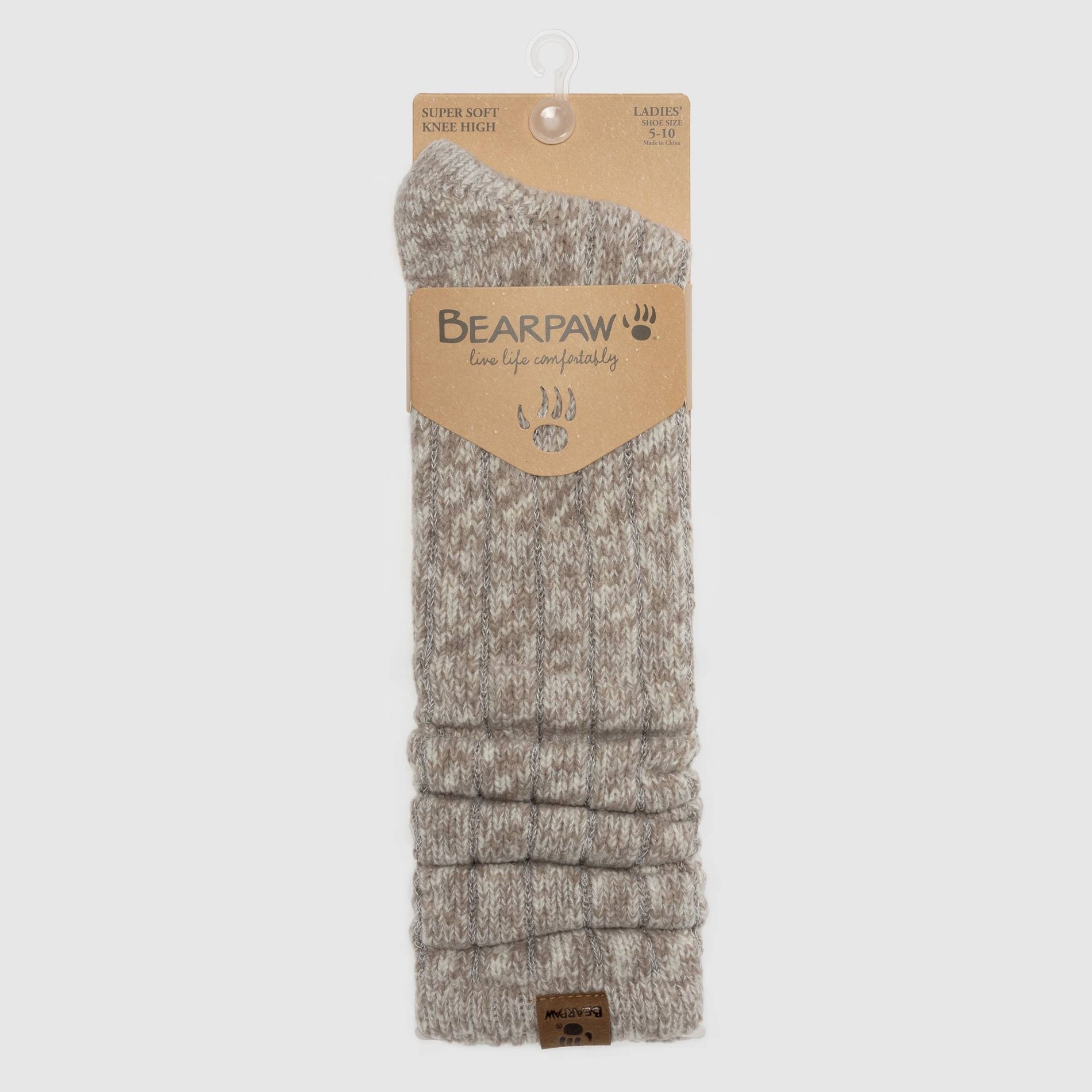 Bearpaw Women's Rib Space Dye Boot Knee High Socks  1pk - Egert
