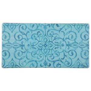 20" x 39" Rustic Medallion Anti-Fatigue Stain & Oil Resistant Kitchen Floor Mat - 1 of 4