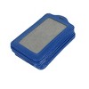 Unique Bargains Vertical Design Faux Leather Business Card Holders Blue Clear 10 Pcs - 4 of 4