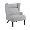 Sapphtopaz 1pc Contemporary Accent Chair Chenille Upholstery Lounge Chair with Wingback and Wood Frame, Living Room Chair Comfy Chair - 4 of 4