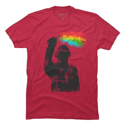 Men's Design By Humans Rainbow Ops By gloopz T-Shirt