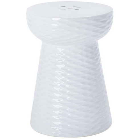 White ceramic store garden stool target