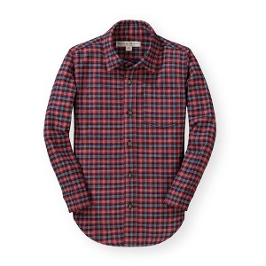 Hope & Henry Boys'  Flannel Button Down Shirt, Infant - 1 of 4