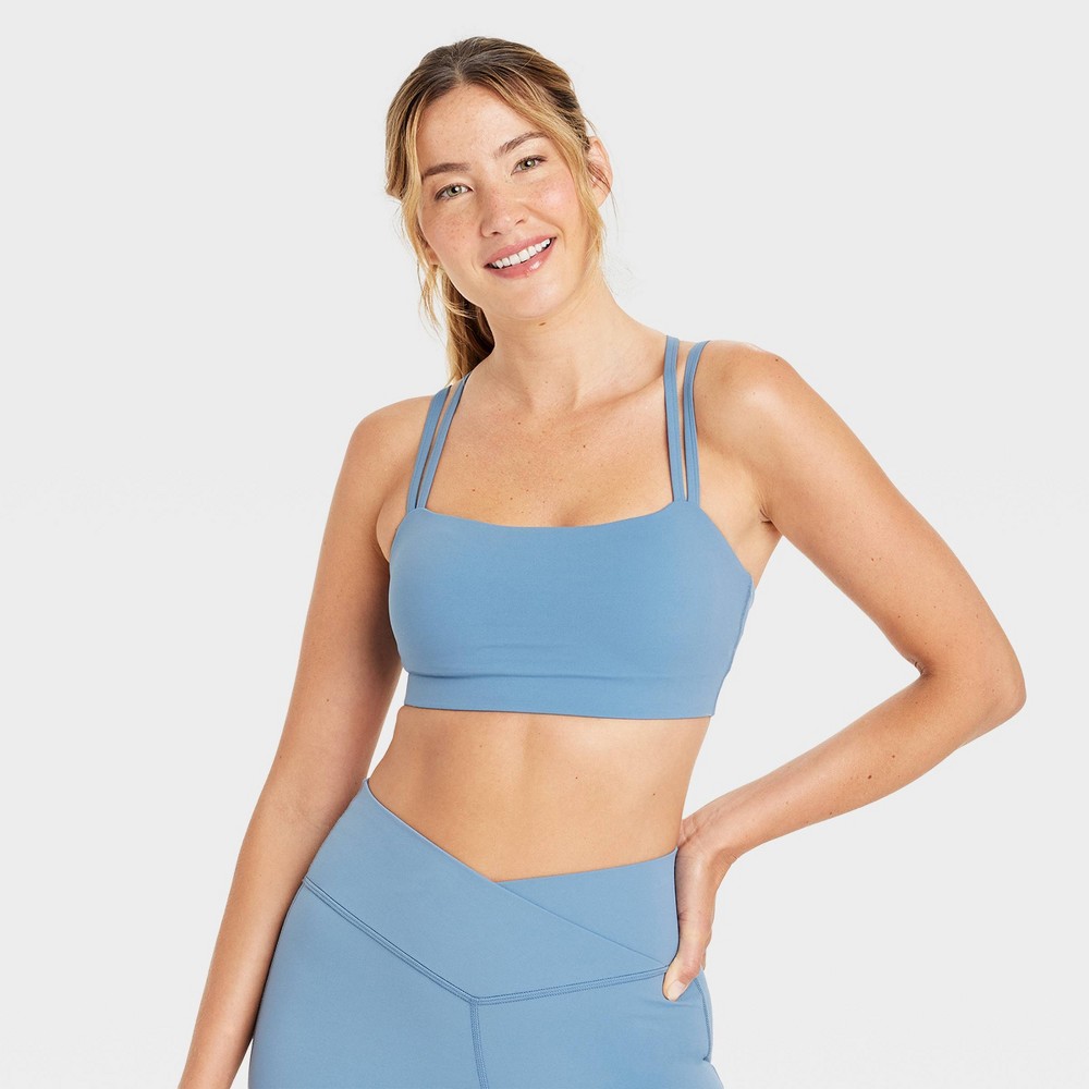 Joylab Women Square Neck Strappy Sport Bra Connecticut Post Mall