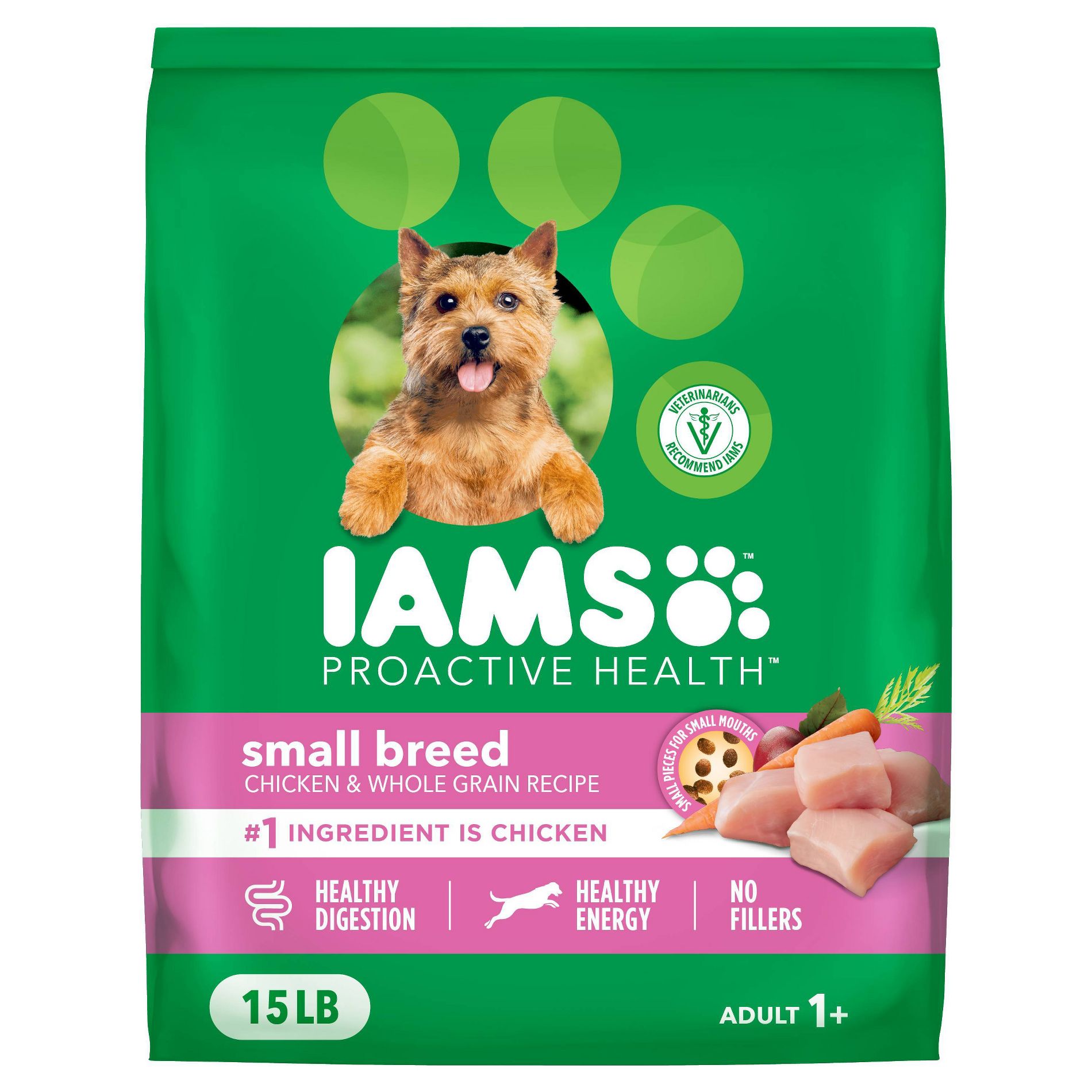 IAMS Proactive Health Chicken and Whole Grains Flavor Small Breed Dry Dog Food - 15lbs