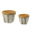 SKRAN Collection of Decorative Planters, Planter Set - Versatile Cement and Metal Planters for Indoor and Outdoor Use - 4 of 4