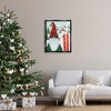 Stupell Industries Gnome Skiing Winter Slopes Black Floater Framed Canvas Wall Art - 2 of 4