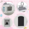 COZONY Corner Play Kitchen Set for Kids, Wooden Pretend Cooking Center with Interactive Sounds Storage Cabinets for Toddlers - 4 of 4