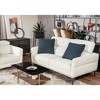 Tangkula Modern Loveseat 72.5" Fabric Sofa Couch w/ Adjustable Headrest & Metal Legs - 2 of 4