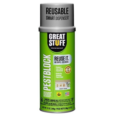 Great Stuff Smart Dispenser Gray Polyurethane Insulating Foam Sealant 12 oz (Case of 12)