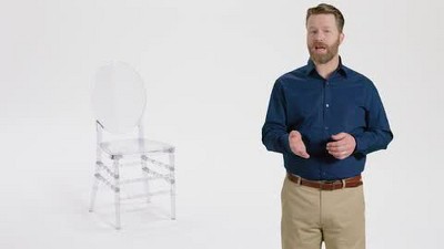 Crystal Clear Stacking Plastic Florence Chair