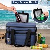 OPUX Soft Sided Cooler Bag, Insulated Collapsible Portable Leakproof with Shoulder Strap, Beach Camping Travel Road Trip - 4 of 4
