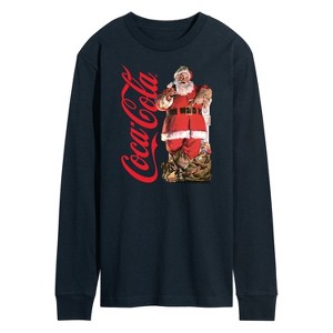 Men's - Coca-Cola - Vintage Santa With Presents Long Sleeve Graphic T-Shirt - 1 of 4