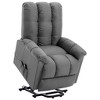 vidaXL Power Lift Chair Light Grey Fabric (100% polyester), plywood, iron - 2 of 4