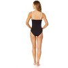 Women's Mesh Around Mesh Insert One Piece Swimsuit - 4 of 4