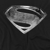 Justice League Movie Superman Symbol Black Suit Adult T-Shirt - 2 of 4