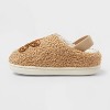 Toddler Gingerbread Scuff Slippers - Wondershop™ Camel - 2 of 4