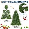 4.5/6/7.5/9 FT Pre-Lit Artificial Christmas Tree with 450 Dual-Color Lights, PVC Mixed Branches - 2 of 4