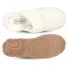 Jessica Simpson Womens Cable Knit Scuff Slippers - 4 of 4