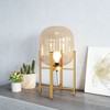 Zuo Modern Wonderwall Table Lamp 20.1" H with Gold Steel Frame and Tinted Glass Shade - 2 of 4