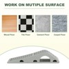 Unique Bargains TPR Non-Slip Stackable Easy to Use Door Stopper 4 Pcs Grey - 4 of 4