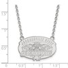 Black Bow Jewelry 14k White Gold Jacksonville State Gamecocks NCAA Necklace 18 Inch - 2 of 4