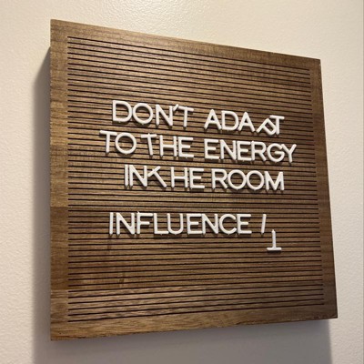 14x 14 Wood Letter Board Brown - Threshold™ : Target