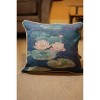 Signare USA Claude Monet Water Lillies Pillowcase/ Cushion Cover 18 x 18 inch - 3 of 3