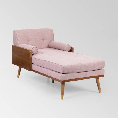 Blush pink chaise online lounge