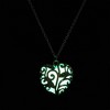 Glow in the Dark Heart Necklace - Luminous Halloween Jewelry with Fluorescent Stone - 4 of 4