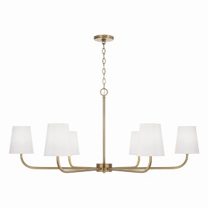 Capital Lighting Brody 6 - Light Chandelier in  Aged Brass - 1 of 4