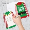 Big Dot of Happiness Ugly Sweater - Shaped Thank You Cards - Holiday and Christmas Party Shaped Thank You Cards with Envelopes - Set of 12 - 2 of 4