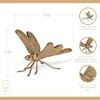 Cheung's Verdor Golden Dragonfly Cast Iron Decor - 2 of 4