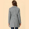 INSPIRE CHIC Women's Notched Lapel Single Breasted Outwear Fall coat - 4 of 4