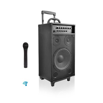 Pyle Wireless Portable Bluetooth PA Speaker System (PWMA1080iBT) - Black