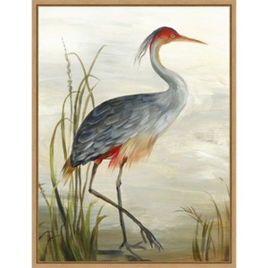 Amanti Art Grey Heron by Aimee Wilson Framed Canvas Wall Art - 1 of 4