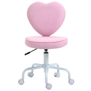 Anybear Heart Love Shaped Back Design Office Chair with Adjustable Height - 1 of 4