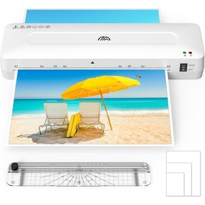 Crenova 13 Inch A3 Laminator Machine, White, Hot and Cold Settings,with Laminating Sheets Pouches,Paper Trimmer, for Home Office School - 1 of 4