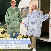 Catalonia Women's Oversized Flannel Blanket Hoodie, Cozy Warm Wearable Plush Fleece Pullover, Soft Lounge Sweatshirt for Home, Outdoor Comfort, Gift - 3 of 4
