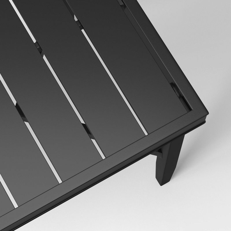 Aluminum Slat Top Rectangle Searsburg Outdoor Patio Coffee Table Black - Threshold&#8482;, 5 of 9