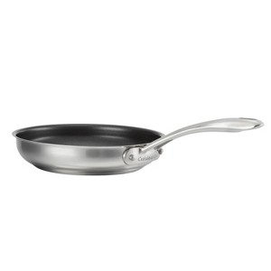Cuisinart 8" Classic Stainless Ceramic Nonstick Skillet: Dishwasher-Safe, Even-Heating, Induction Compatible - 1 of 3