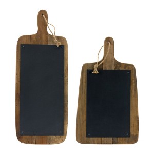 Memo Cutting Board Wall Decor Set of 2 – Wood Boards by Melrose - 1 of 3