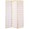 Vynxaria Porch & Den Natural 3-Panel Room Divider Folding Shoji Screen - 3 of 4