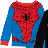 Marvel Little/Big Boys' 4-Piece Spider-Man Cotton Pajama Set - 2 of 4