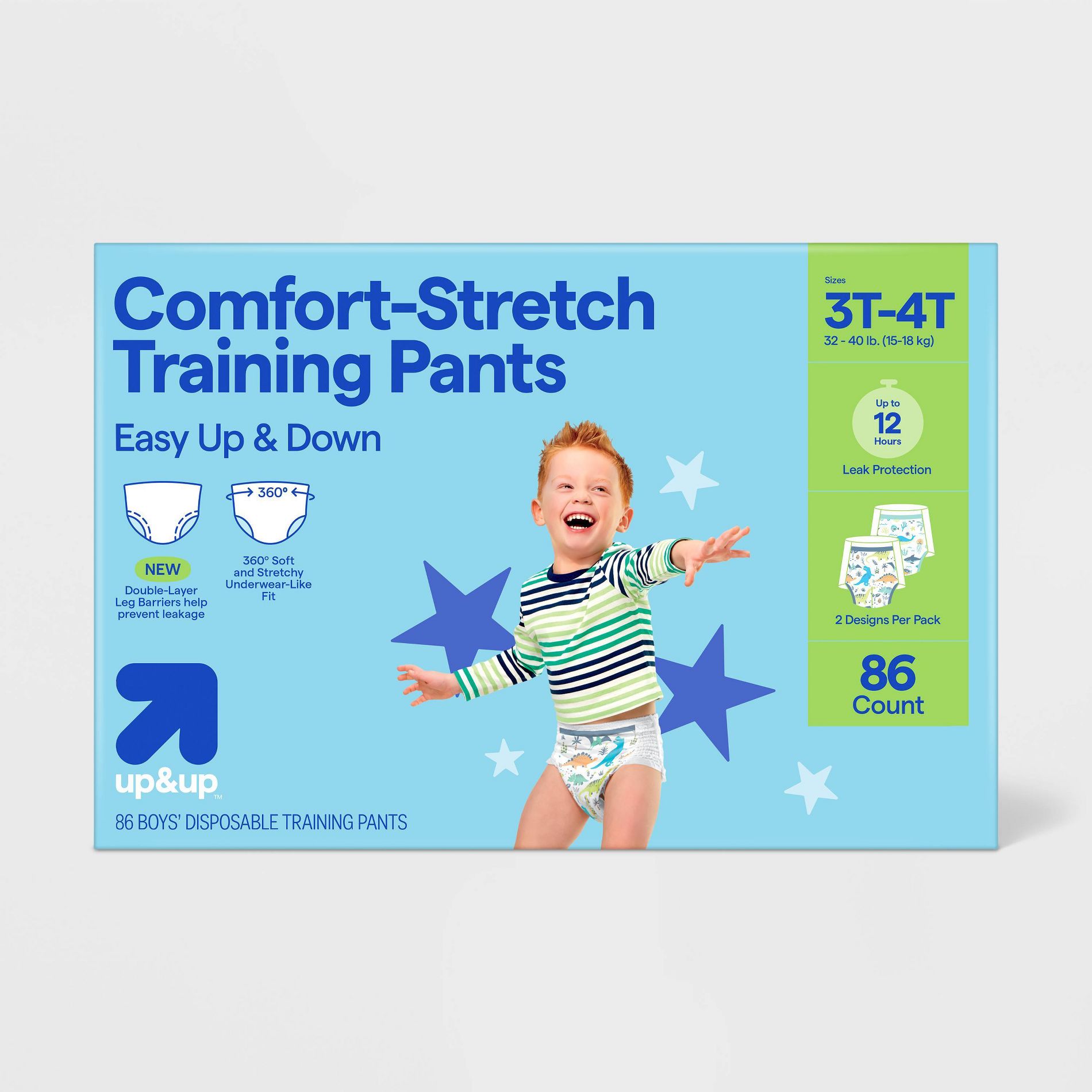 Boys' Disposable Training Pants - 3T-4T - 86ct - up&up™