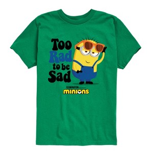 Boys' - Despicable Me Minions - Too Rad To Be Sad Short Sleeve Graphic T-Shirt - 1 of 4