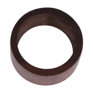 Unique Bargains Napkin Rings Simple Wood Dark Brown 1 Pc - 1 of 3