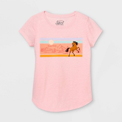 Kids Untamed Movie & Riding Free Series T-Shirt With Shorts Or Long Length Joggers Options DreamWorks Spirit Pyjamas For Girls Kids Untamed Movie & Riding Free Series T-Shirt With Shorts Or Long Length Joggers Options DreamWorks Spirit Pyjamas For Girls