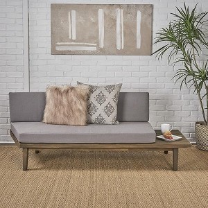 Maggift Patio Seating Sets Outdoor, Featuring Unique Design, Ideal for Chats, Perfect for Gardens, Living Spaces, Gray, 75.75"*29"*26.75" - 1 of 4