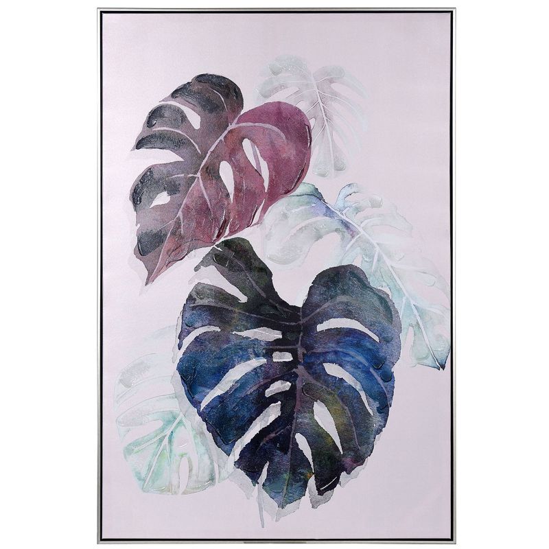 Colorful Palms I Art Print on Canvas Purple - StyleCraft, 1 of 7